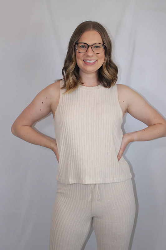 'Hannah' Ribbed Lounge Set