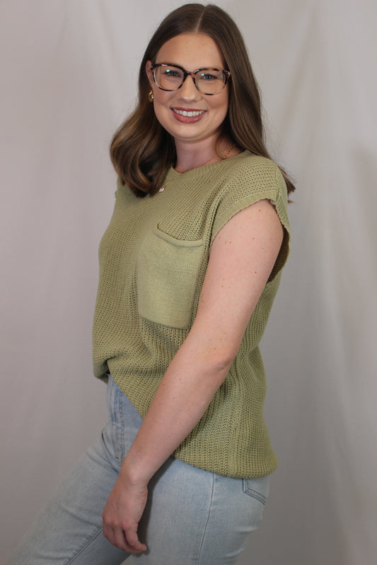 'Gemma' Boxy Front Pocket Sweater Top