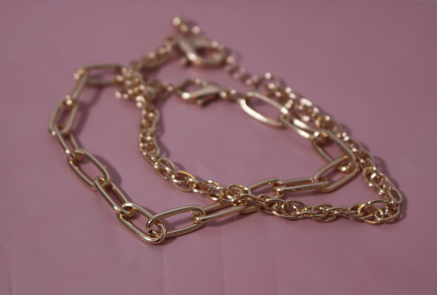 'Rose' Double Chain Bracelet