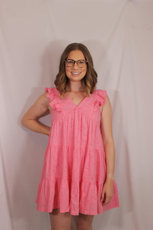 'Lilly' Eyelet Babydoll Dress