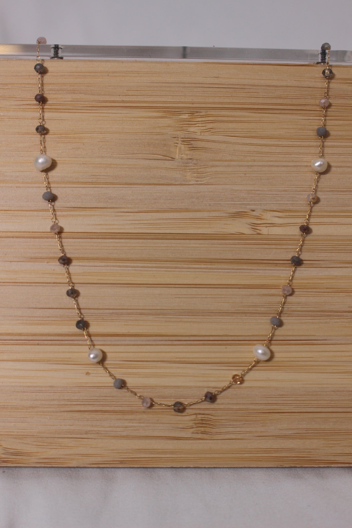 'Delilah' Beaded Chain Necklace