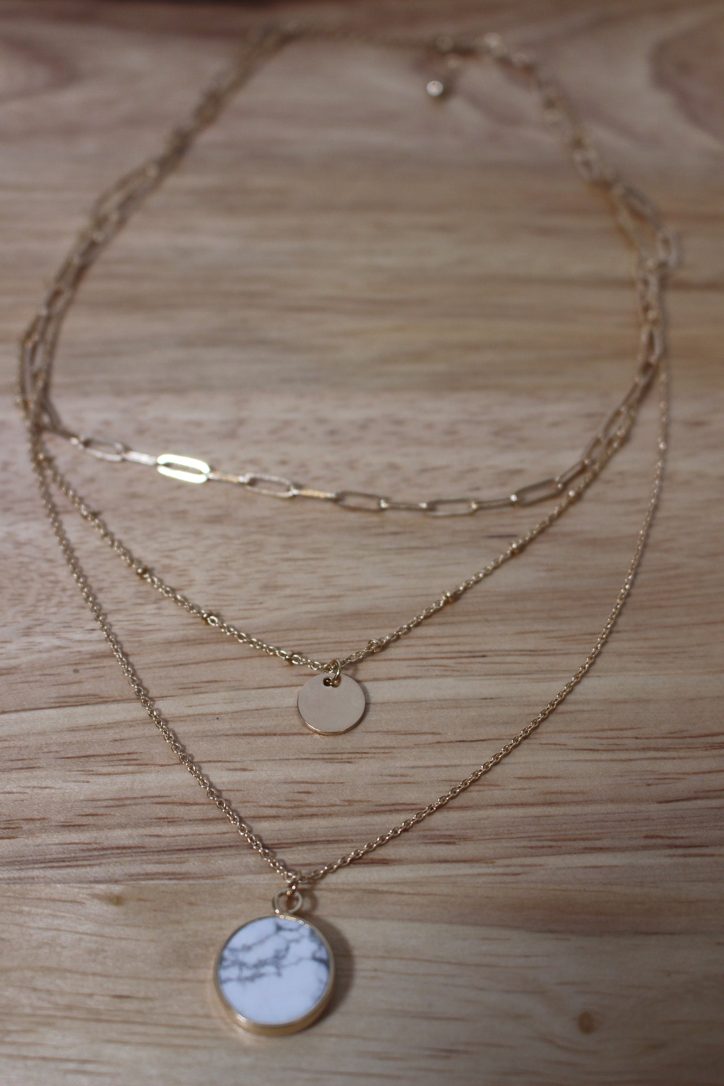 'Paisley' Layered Chain Necklace