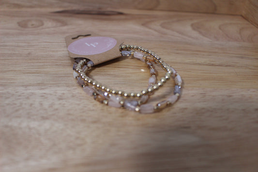 'Daisy' Beaded Bracelet Stack