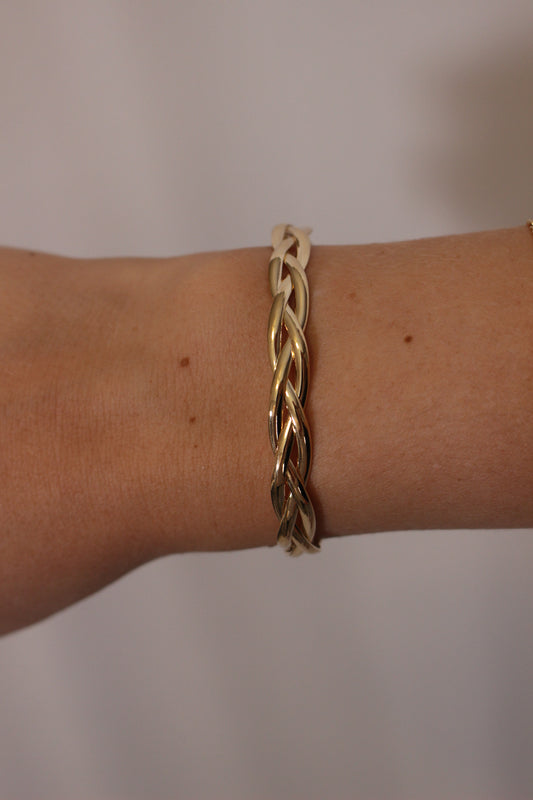 'Willow' Braided Cuff Bracelet