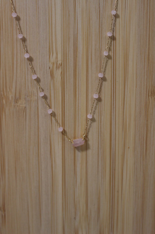 'Layla' Faceted Beaded Chain Necklace