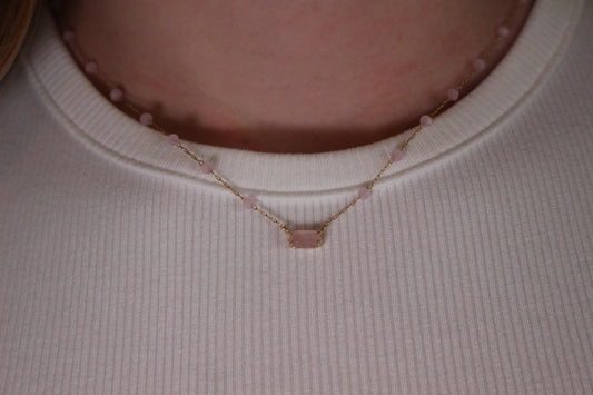 'Layla' Faceted Beaded Chain Necklace