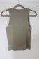 'Lena' Double Lined Tank in Olive