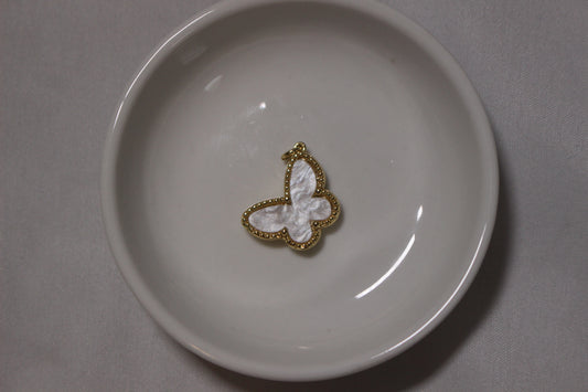 Pearl Butterfly Charm