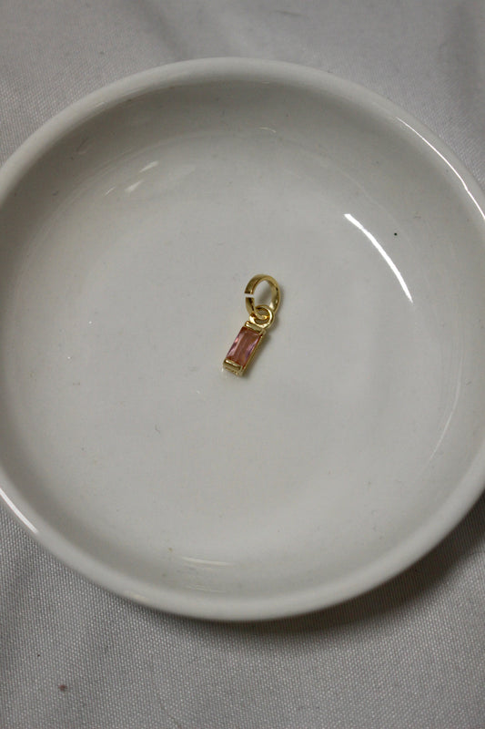 Tourmaline Baguette Charm