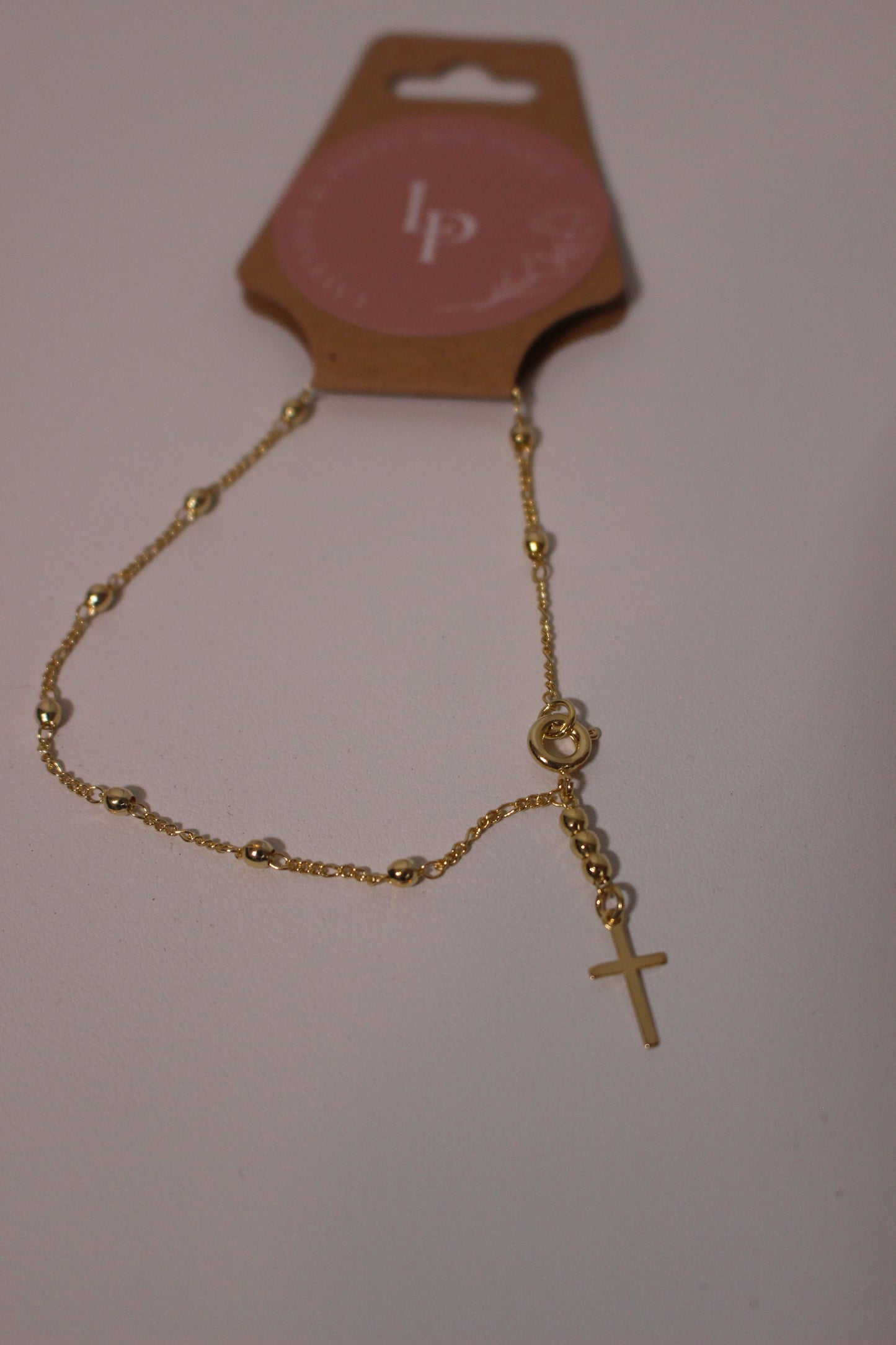 'Faith' Chain Cross Bracelet