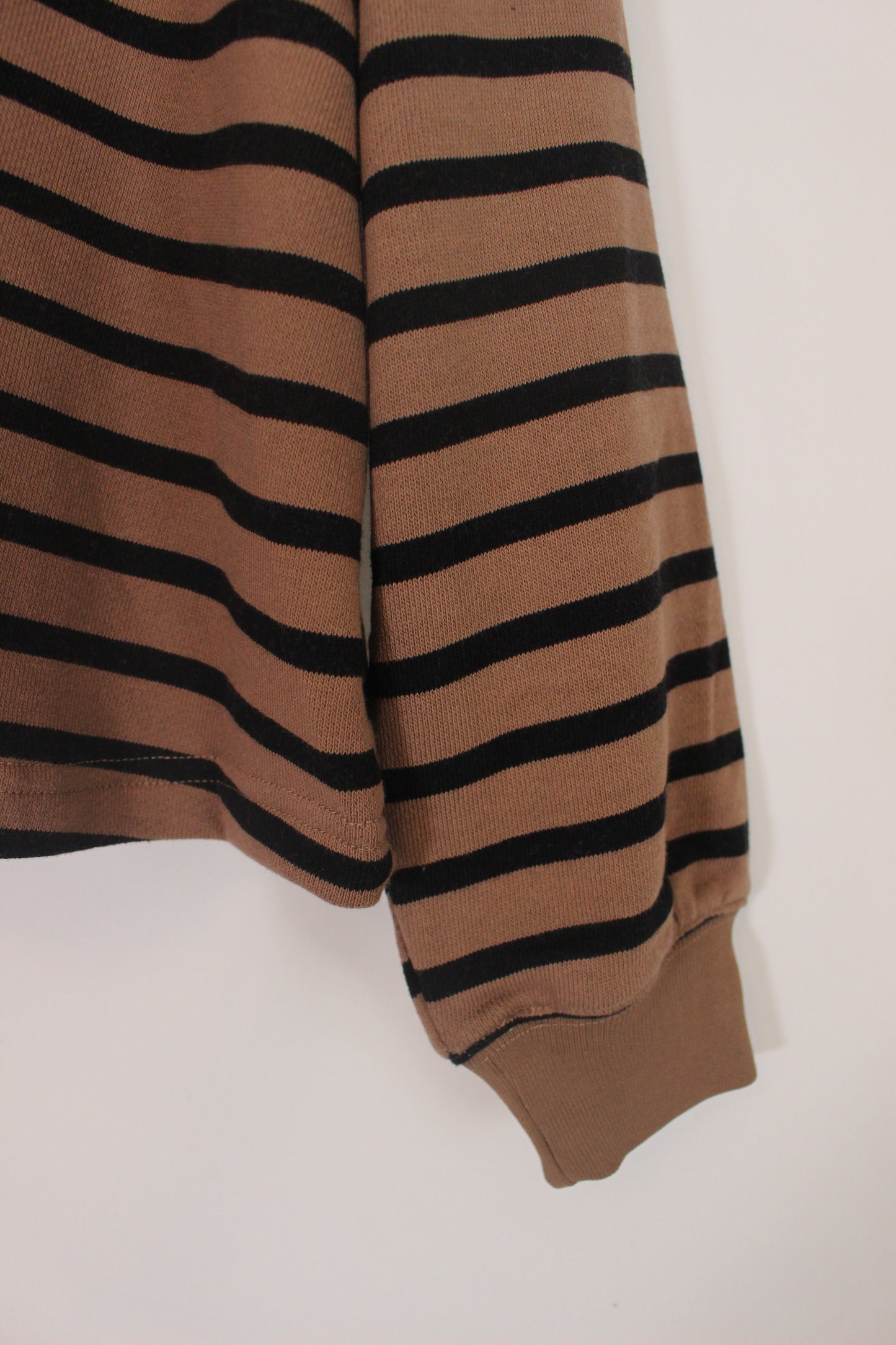 'Halle' Half Button Stripe Lounge Top