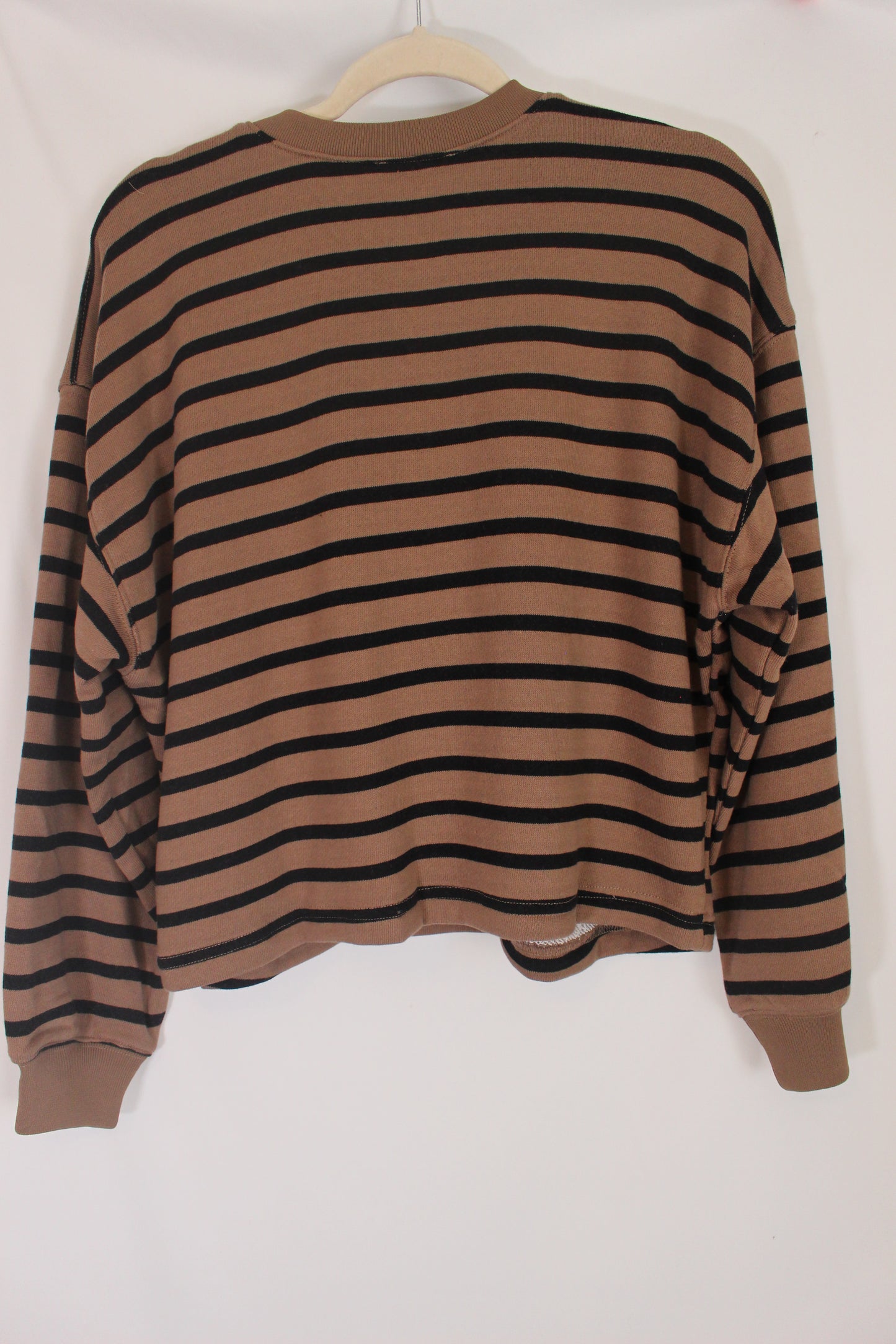 'Halle' Half Button Stripe Lounge Top