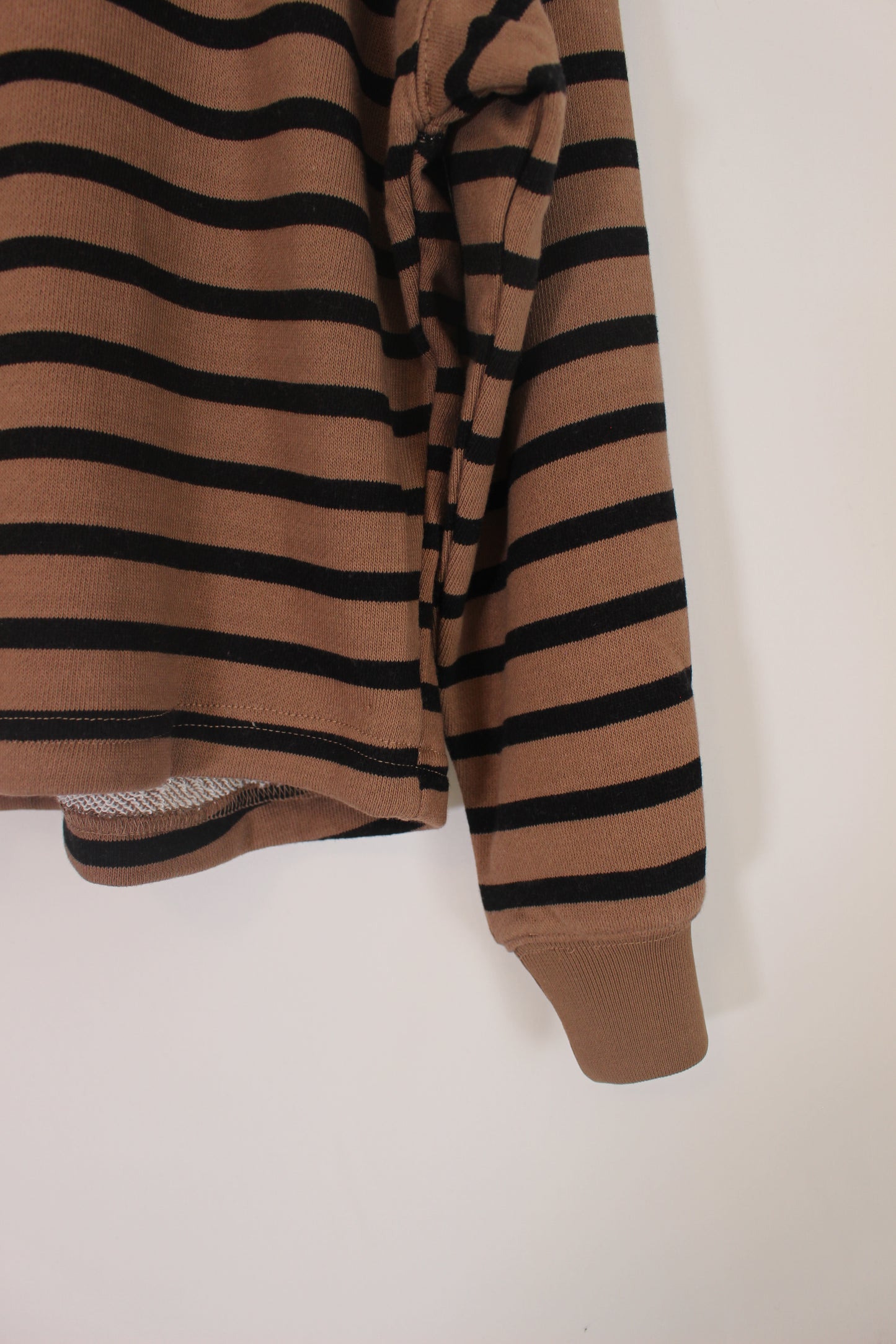 'Halle' Half Button Stripe Lounge Top