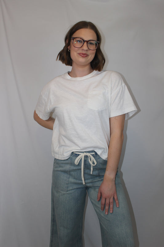 'Luna' Wide Leg Denim Pants