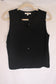 'Quinn' Ribbed Button Up Tank in Black
