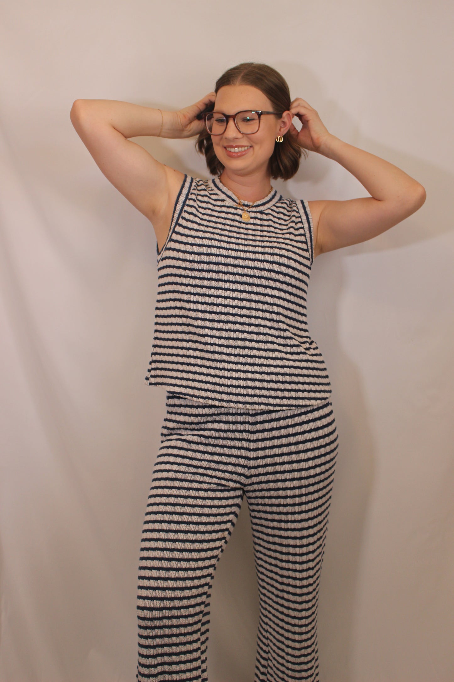 'Josie' Stripe Lounge Top