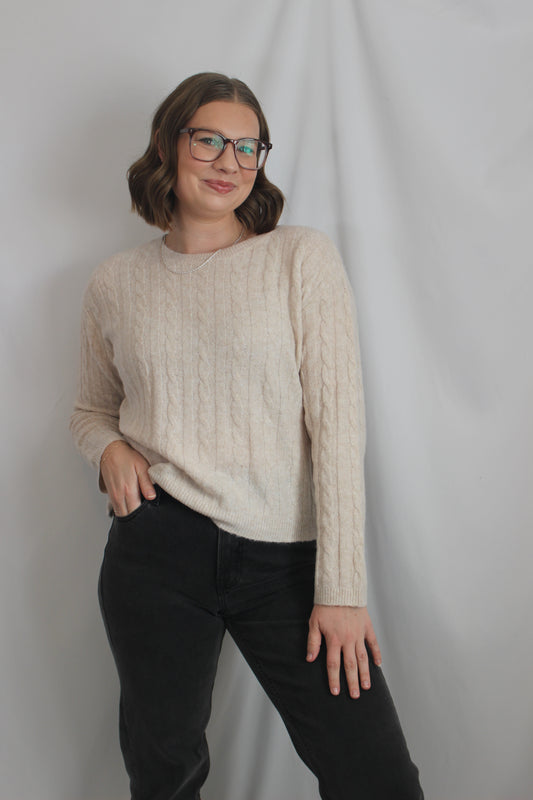 'Madison' Cable Knit Sweater