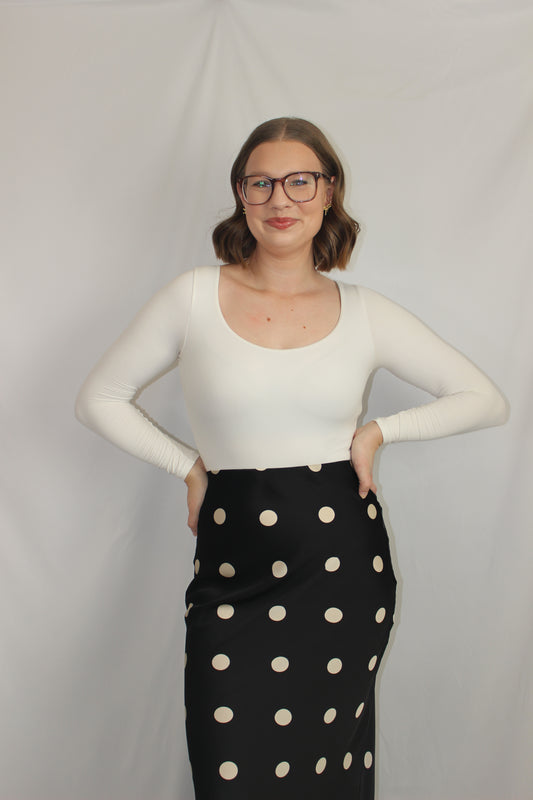 'Shannon' Satin Midi Skirt
