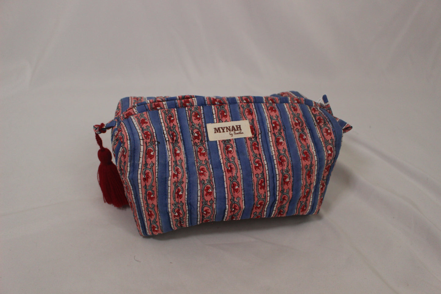 Pink & Blue Floral Cosmetic Bags