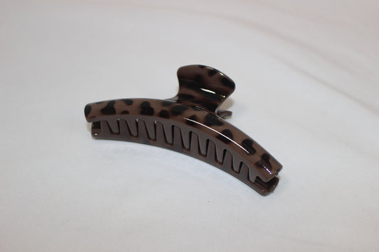 Leopard Skinny Claw Clip