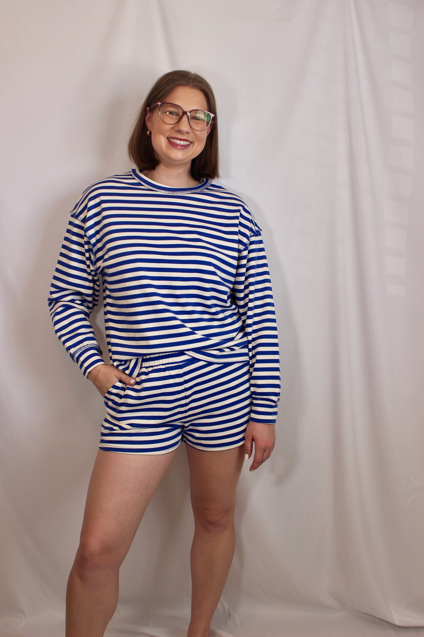 'Charlie' Stripe Lounge Top