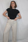 'Carmel' Linen Wide Leg Pant in Stripe